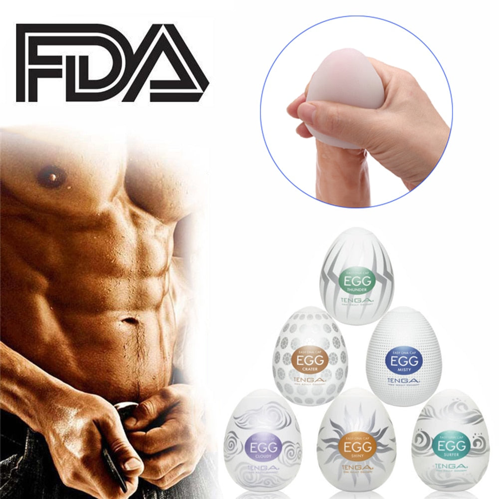 Wavy Egg Make Masturbator with lube