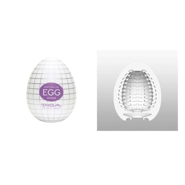 Wavy Egg Make Masturbator with lube
