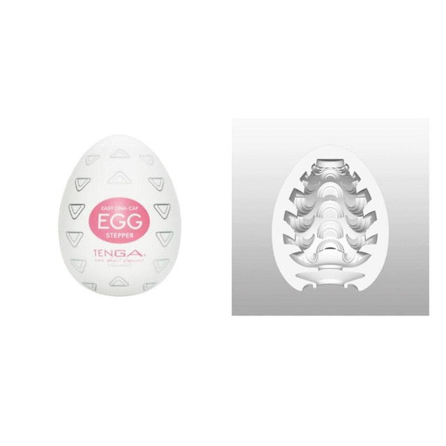 Wavy Egg Make Masturbator with lube