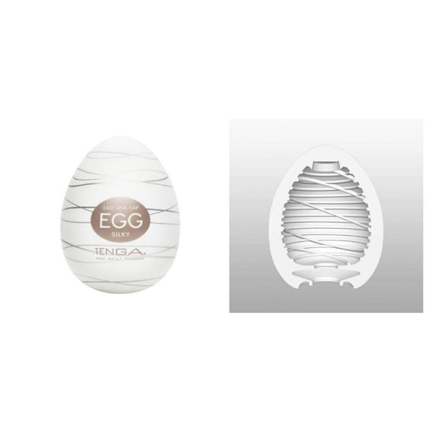 Wavy Egg Make Masturbator with lube