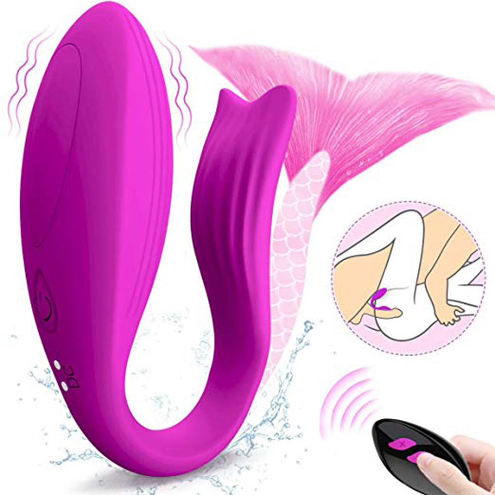 Mermaid Shape Wireless Remote Control Vibrator